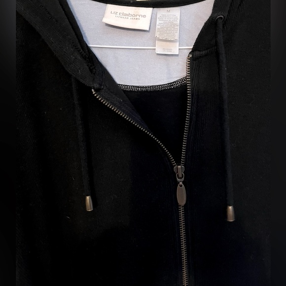 Liz Claiborne lightweight zip up jacket size medium - Picture 2 of 3